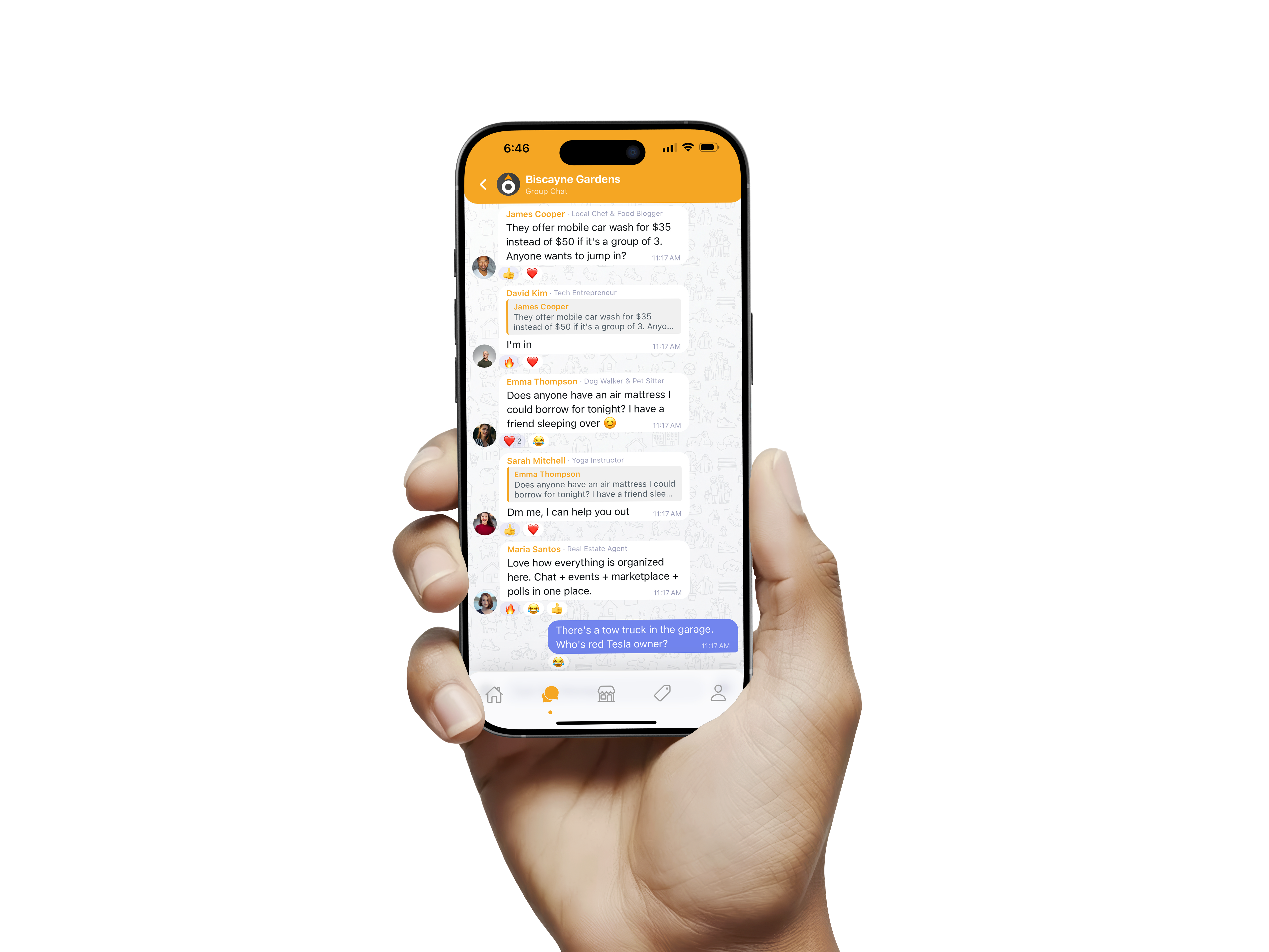 Community chat on hômis