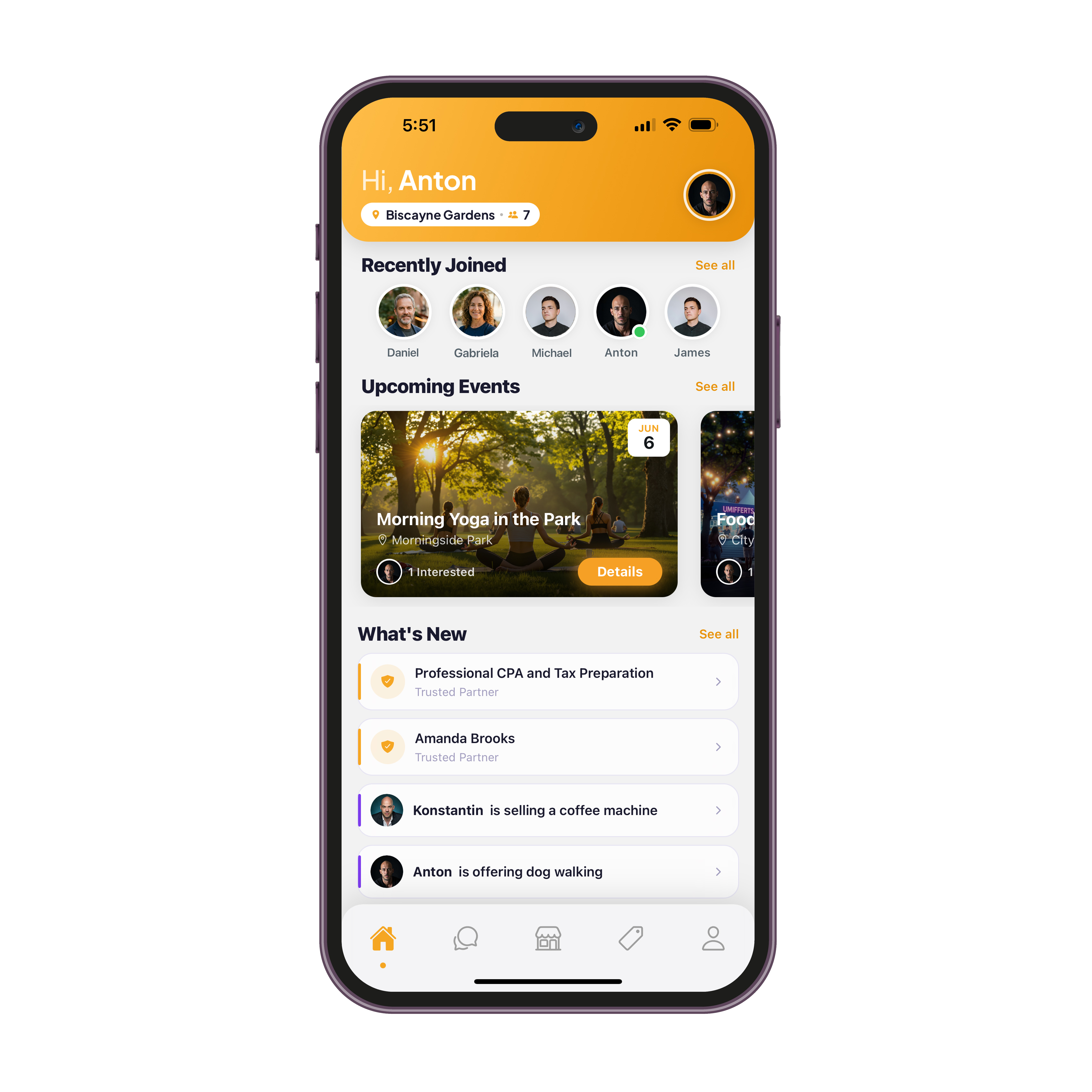 hômis home screen